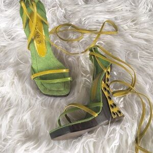 Platform Tie-up Sandals